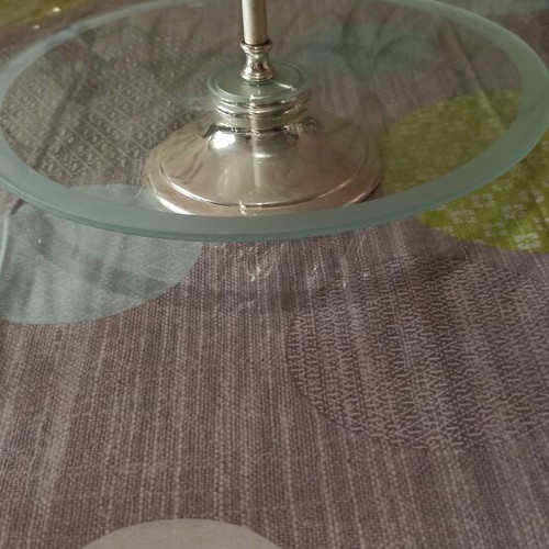 Serving platter like new decorative with footed base