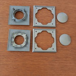 ABB Impuls Sabani Ze Light Switch Plates and Covers New