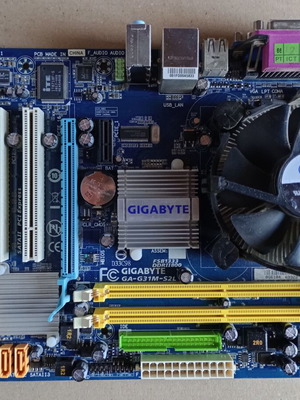 Gigabyte motherboard used, functional