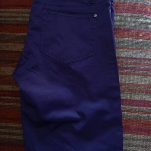 Satin pants like new dark purple size L 40 12