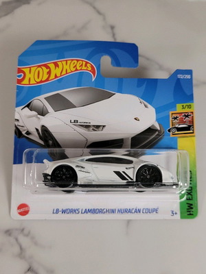 Hot Wheels LB WORKS Lamborghini Huracan Coupe άσπρη 2022 σαν καινούργιο, με πρόβλημα στην κάρτα