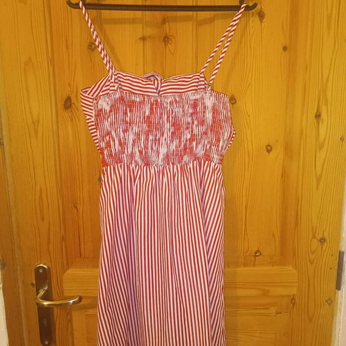 Mini striped dress like new, size S, Axel, white and red