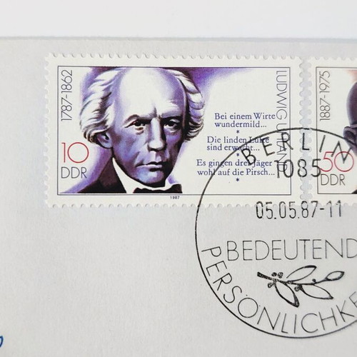 Collectible first day cover from East Germany new