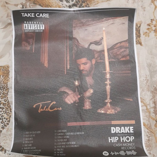 Drake Poster music album Take Care like new 40 × 50 cm