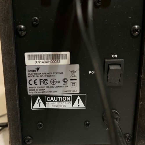 Genius SP-HF2020 floor speakers new, 60W RMS, 2 speakers