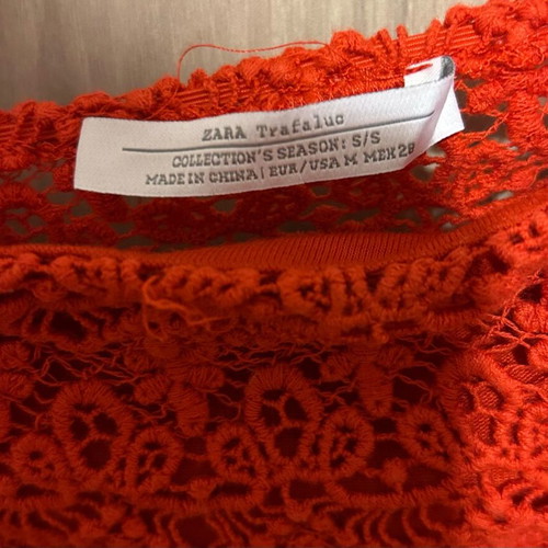 Zara crop top coral color like new