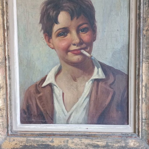 Signed oil painting artwork like new