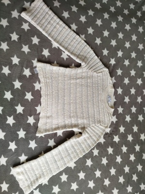 Mango pullover with bell sleeves white like new, size M