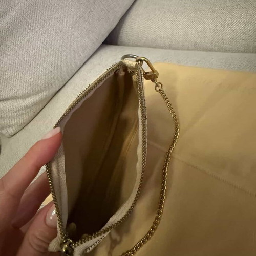 Louis Vuitton mini pochette damier azur like new, beige
