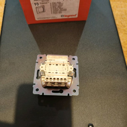 Legrand switches new, 1 double button, 2 single button