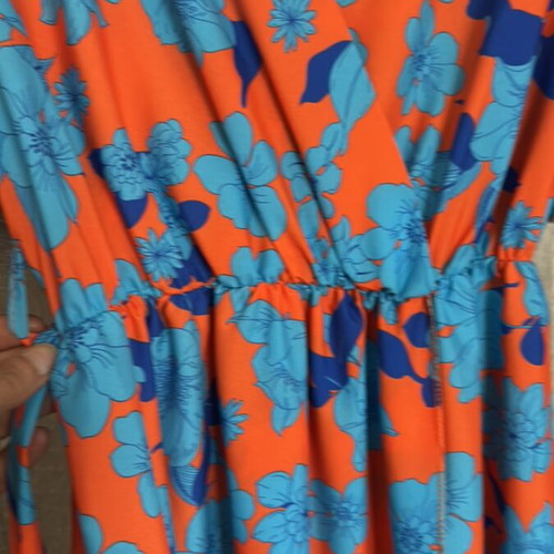 Summer dress orange one size new