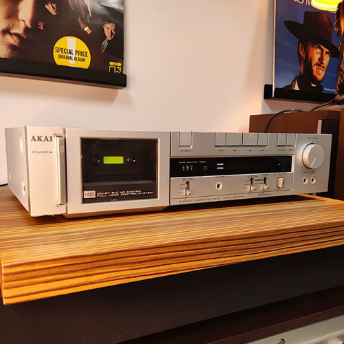 Akai CS-F14 vintage cassette deck used, Dolby B/C, metal tape