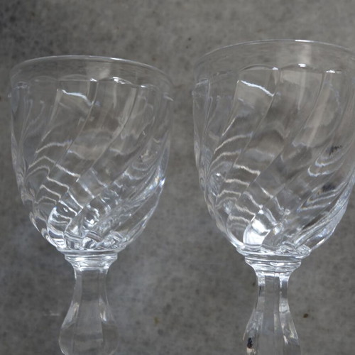 Baccara vintage crystal wine glasses like new, set of 2