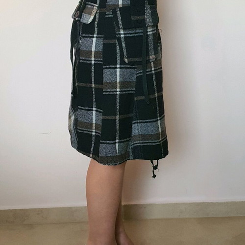 Attrattivo wrap skirt like new, black and brown, size S