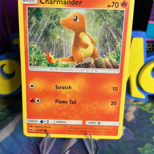 Charmander Burning Shadows Pokemon card