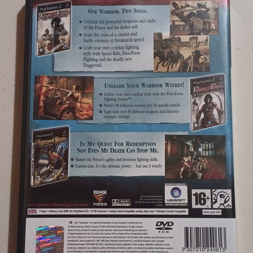 Prince of Persia Trilogy PS2 game special pack edition like new