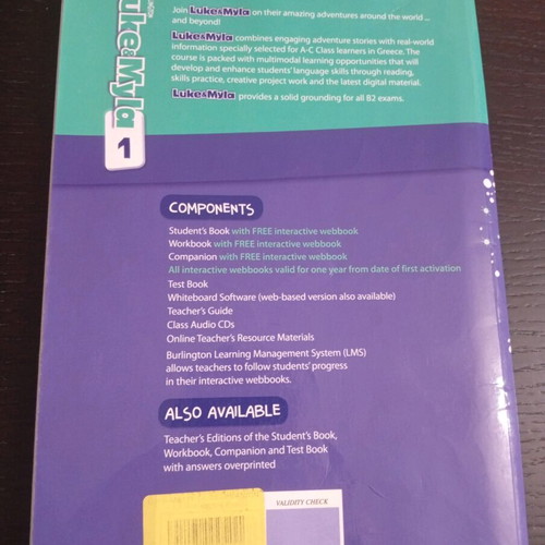Luke & Myla 1 Companion used English learning book