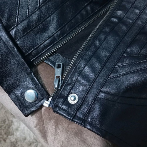 Fitted black leather jacket new, Shein, size S