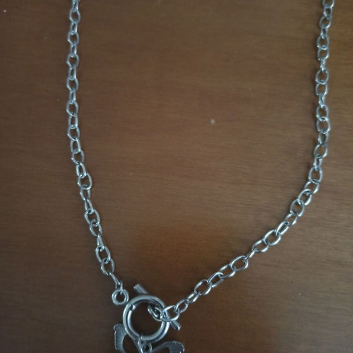 Chain necklace with butterfly and special clasp like new