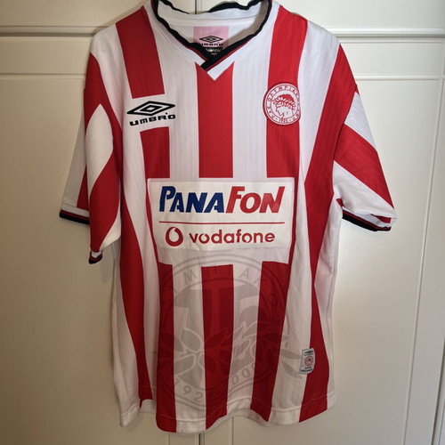 Olympiacos 2001 Home Shirt Panafon Sponsor mint condition