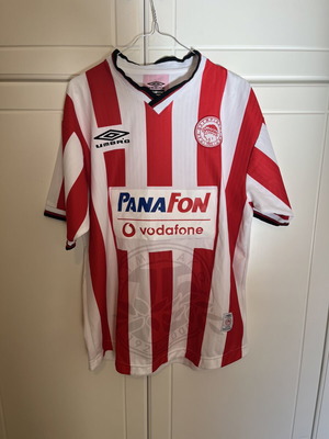 Olympiacos 2001 Home Shirt Panafon Sponsor mint condition