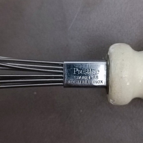 Vintage egg whisk Prestige stainless inox used