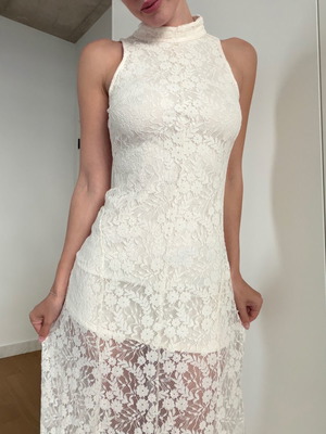 White lace dress H&M like new, size S