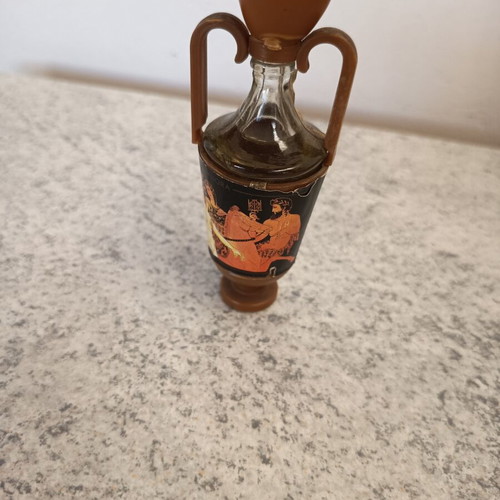 Ouzounis Amphora vintage miniature filled, 10 cm