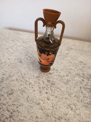 Ouzounis Amphora vintage miniature filled, 10 cm
