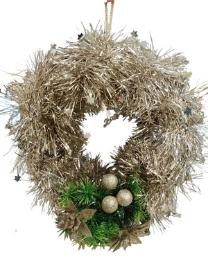 Christmas wreath handmade with 2026, 32cm, new