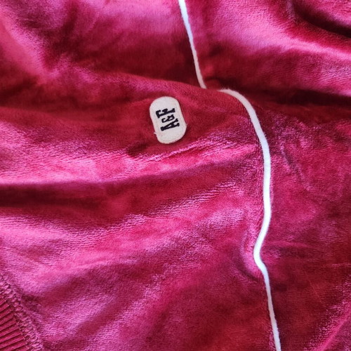 Abercrombie & Fitch women's velvet sweatshirt, like new, red, size M