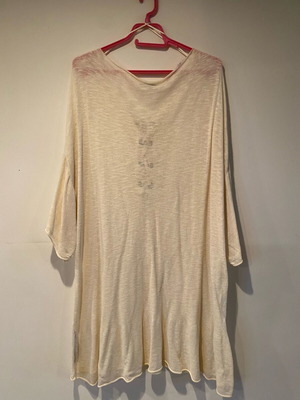 Zara blouse dress like new, beige woven fabric size M