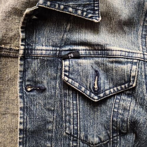 Denim jacket used, blue, size S