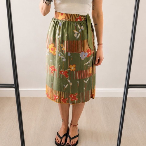 Vintage silk skirt