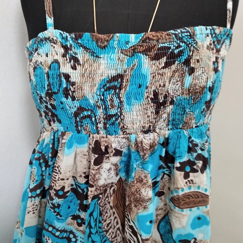 Md'M dress like new, turquoise, sizes M to XL