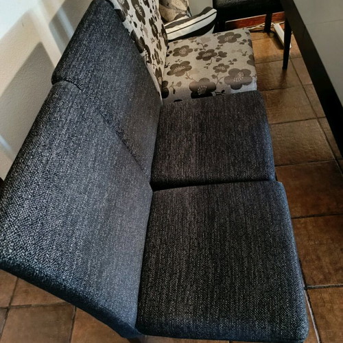 Dining set used, extendable table up to 2.8m with 6 fabric chairs