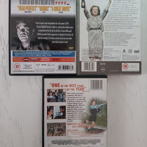 My Left Foot, The Man Who Wasn't There & Billy Elliott DVDs like new, drama