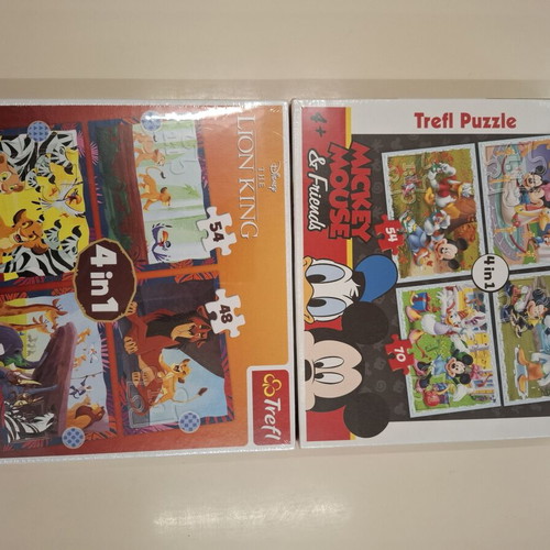 Puzzle set new, six boxes with four puzzles each