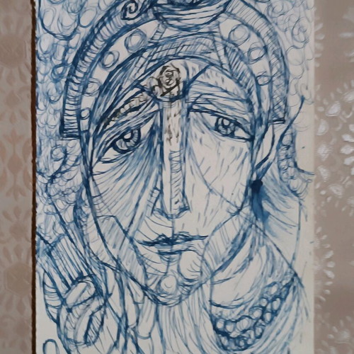 Pen sketches diptych Enorasi made to order