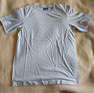 Καινούρια Γκρι εκρού μπλούζα t-shirt basic unisex medium large βαμβακερή αθλητική