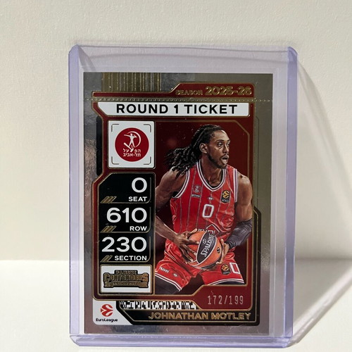Euroleague Johnathan Motley Card 2025-2026 Panini Contenders like new
