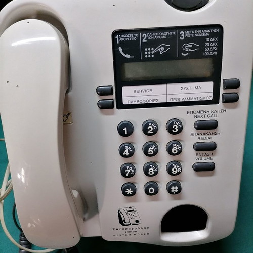 Coin-operated telephone used, rare, excellent condition