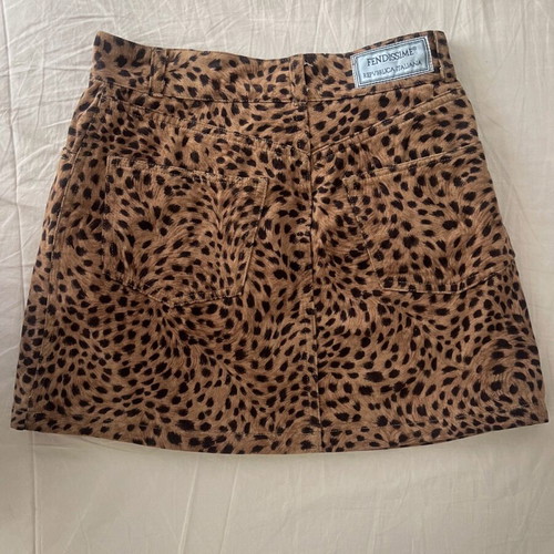 Fendissime vintage leopard mini skirt