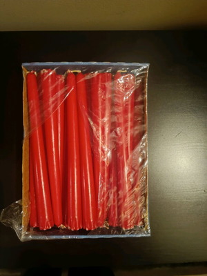 Κεριά κόκκινα ΙΚΕΑ σαν καινούργιο, πολλά