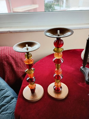Brass candlesticks like new, set of 2 pieces