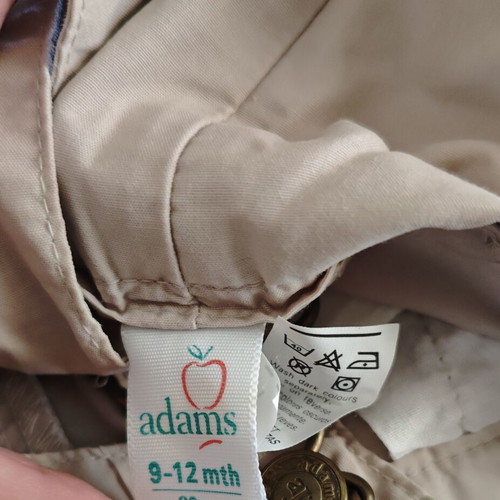 Adams Kids beige baby short salopette 9-12 months 80cm