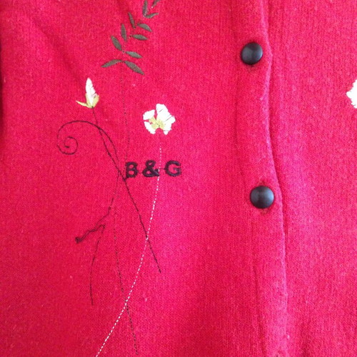 Vintage 20000s B&G By Adams jacket and pants set used, red multicolor