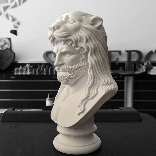 Heracles Bust Made-to-Order with Nemean Lion Skin