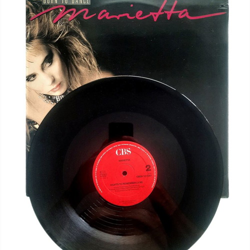 Marietta Born To Dance 12" Maxi-Single vinyl like new, synth-pop