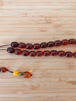 Amber Worry Beads Brown like new